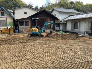 撤去の跡はキレイに整地