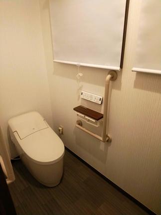 来客用のトイレはシックに